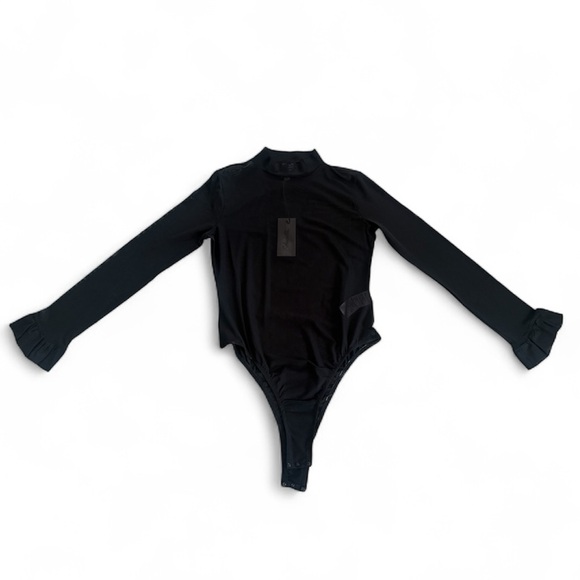 Cleobella Melanie Black Sheer Bodysuit - Size M - Picture 4 of 12